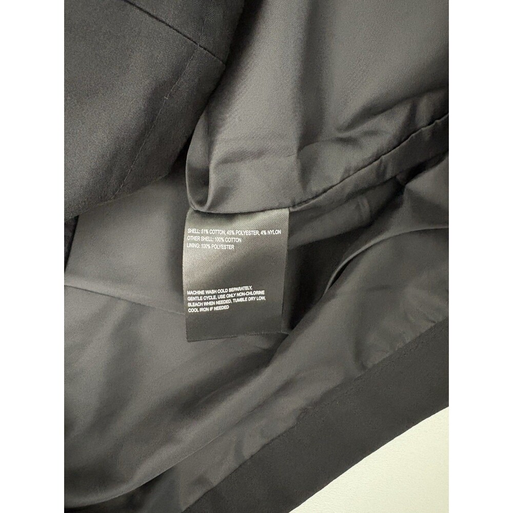 NWT Tahari Taylor Black Barn Jacket Corduroy Collar Toggle Snap Women's Coat L - Picture 16 of 16